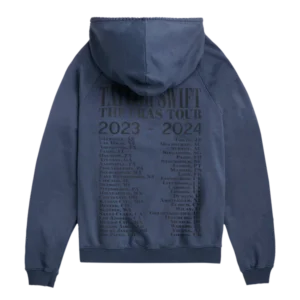 Taylor Swift The Eras International Tour Washed Blue Hoodie