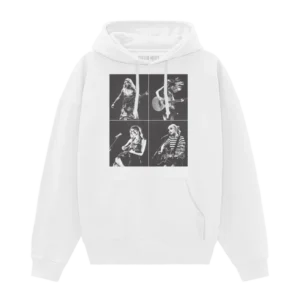 Taylor Swift The Eras Tour Collage White Hoodie