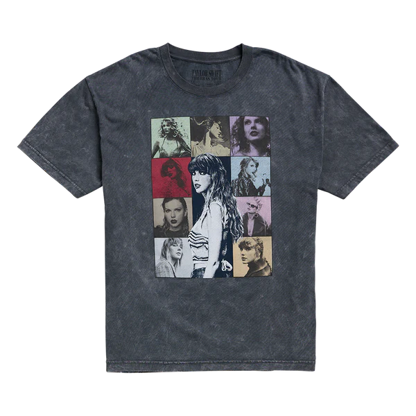 Taylor Swift The Eras Tour Mineral Wash Gray T-Shirt