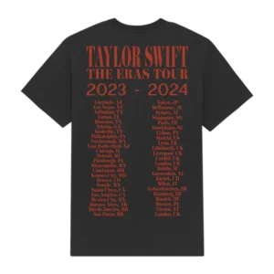 Taylor Swift The Eras Tour Photo Black T-Shirt