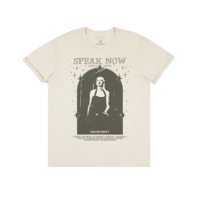 Speak Now (Taylor's Version) Tracklist Taupe T-Shirt