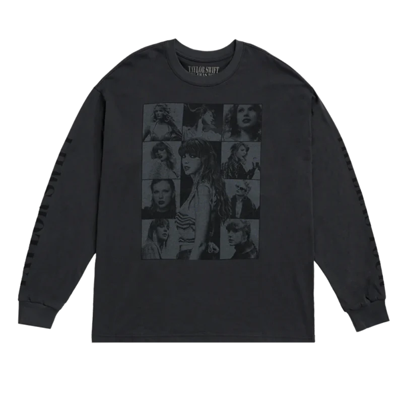 Taylor Swift The Eras Tour Black Long Sleeve T-Shirt