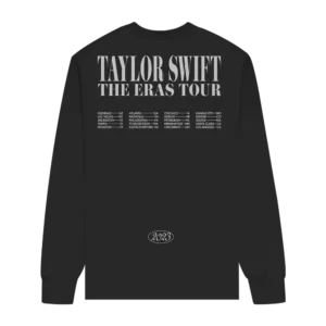 Taylor Swift The Eras Tour Collage Black Long Sleeve back