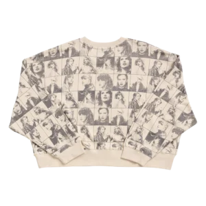 Taylor Swift The Eras Tour Cropped Beige Pullover back