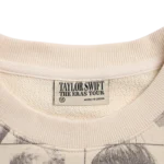 Taylor Swift The Eras Tour Cropped Beige Pullover sticker