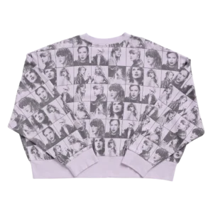 Taylor Swift The Eras Tour Cropped Lavender Pullover back