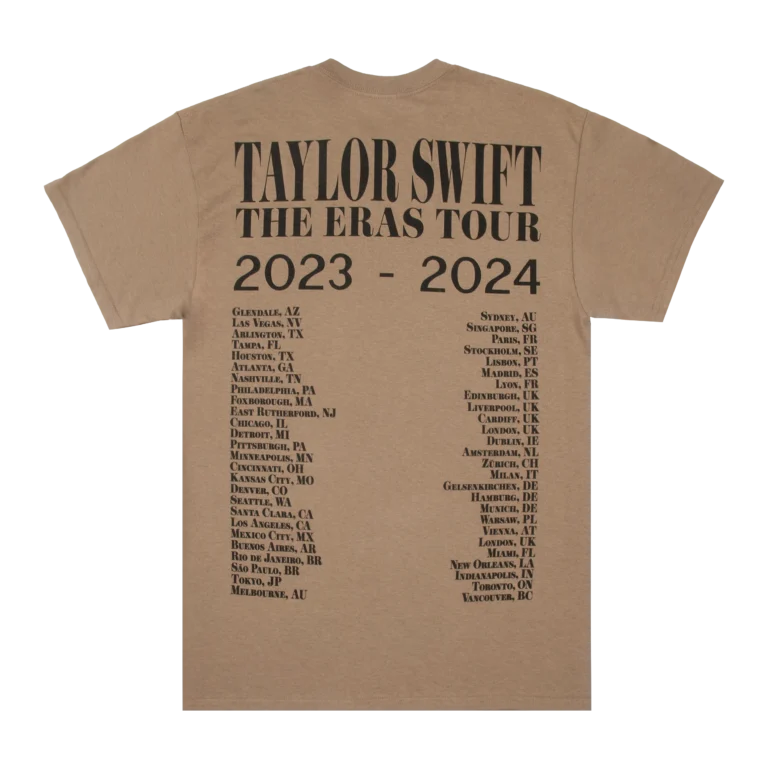 Taylor Swift The Eras Tour Taupe T Shirt 1