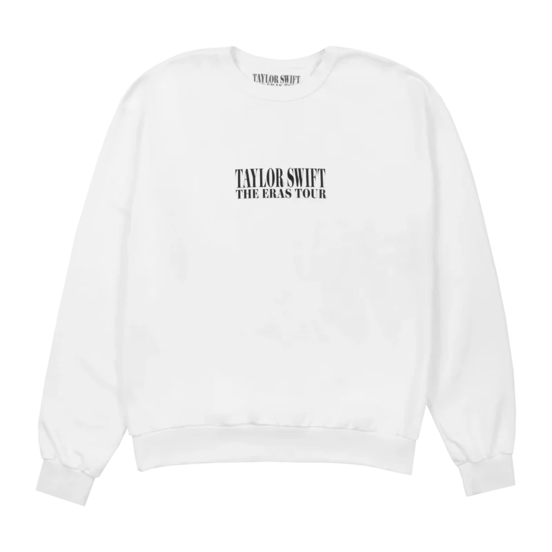 Taylor Swift The Eras Tour White Crewneck