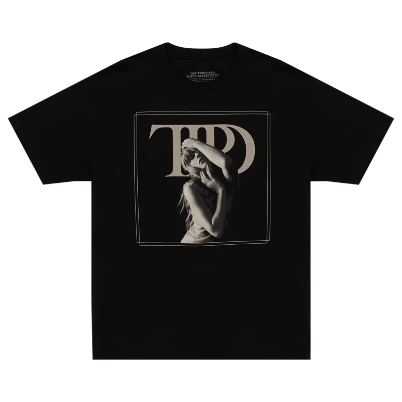 The Tortured Poets Department Black Photo T Shirt 2