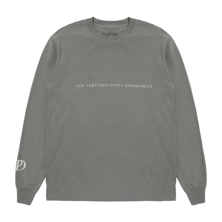 The Tortured Poets Department Gray Photo Long Sleeve T-Shirt