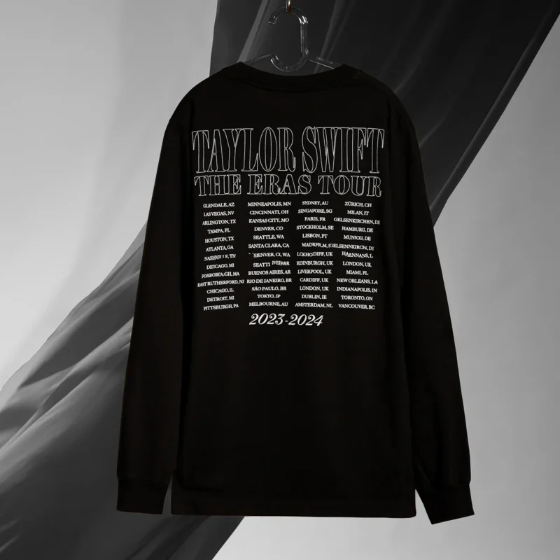 The Eras Tour TTPD Live Photo Longsleeve Oversized T-Shirt back