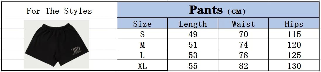 Shorts-size-chart