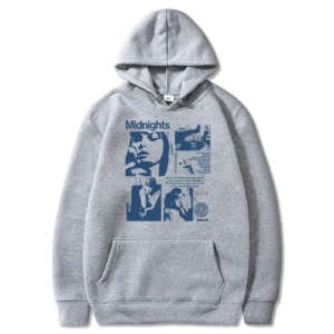 Taylor Swift Hoodie – Midnight Album Gray Hoodie