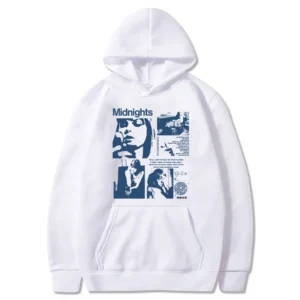 Taylor Swift Hoodie – Midnights Album White Hoodie