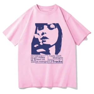 Taylor Swift T-Shirt Midnight Album Pink T-Shirt