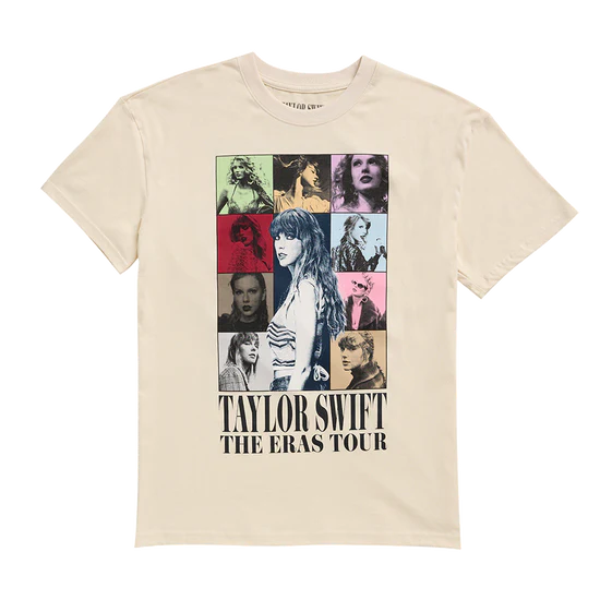 Taylor Swift The Eras International Tour Beige T-Shirt