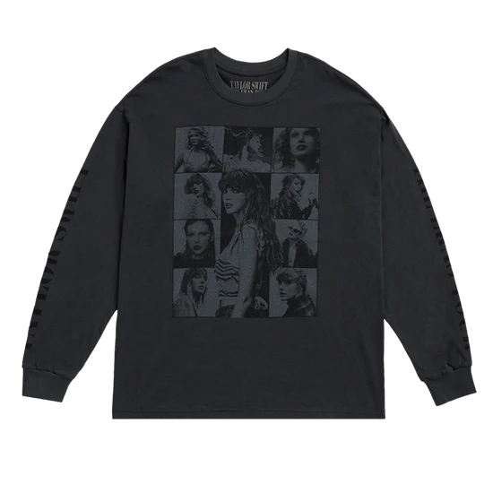 Taylor Swift The Eras Tour Black Long Sleeve T-Shirt