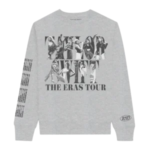 Taylor Swift The Eras Tour Gray Crewneck