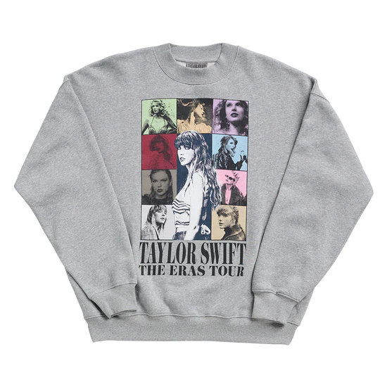 Taylor Swift The Eras Tour Heather Gray Crewneck