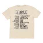 Taylor Swift The Eras Tour US Dates Beige T-Shirt back