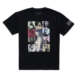 Taylor Swift The Eras Tour US Dates Black T-Shirt