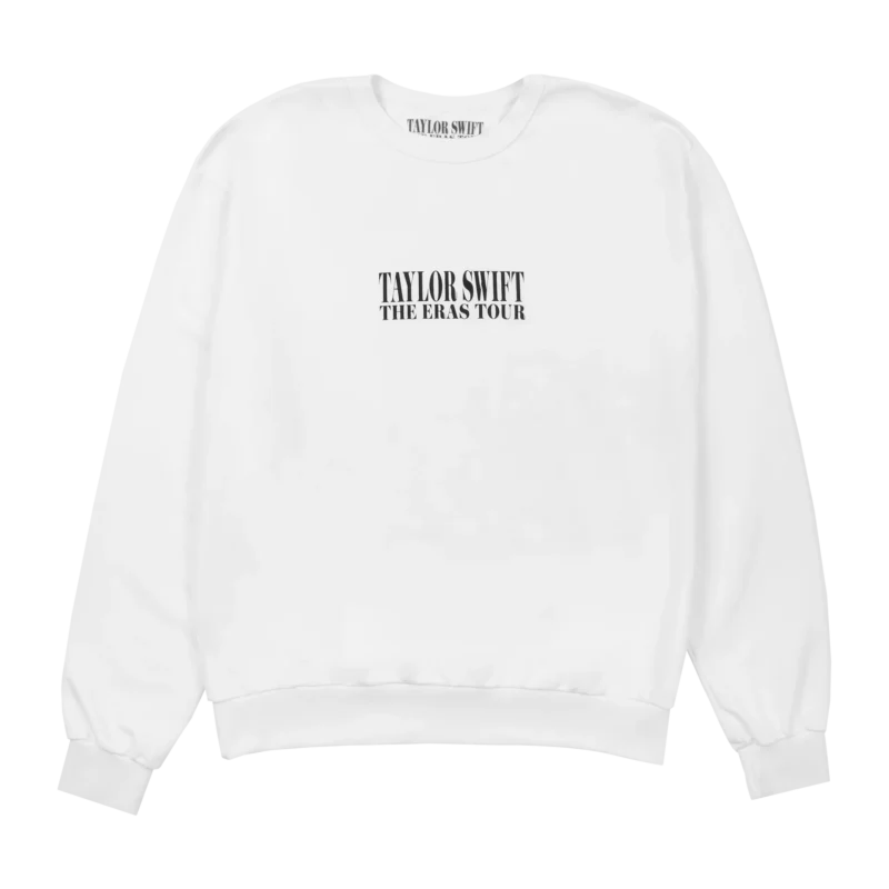 Taylor Swift The Eras Tour White Crewneck