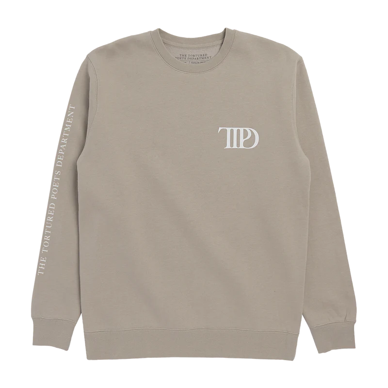 The Tortured Poets Department Beige Crewneck