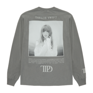 The Tortured Poets Department Gray Photo Long Sleeve T-Shirt