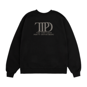 The Tortured Poets Department Black Crewneck