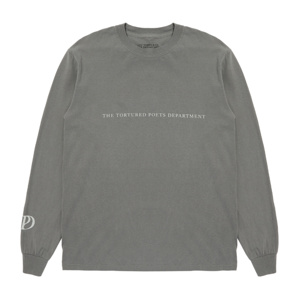 The Tortured Poets Department Gray Photo Long Sleeve T-Shirt - Image 2