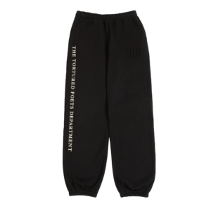 TTPD Black Embossed Sweatpants
