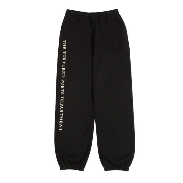 TTPD Black Embossed Sweatpants